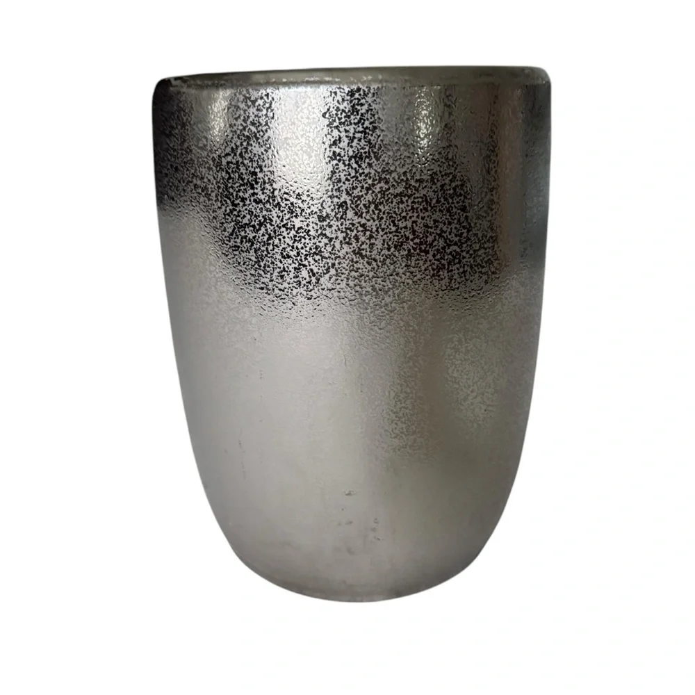 Silver Textured Vase